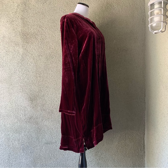 “Sundance” Burgundy Velvet Dress NWT size L - Picture 6 of 11